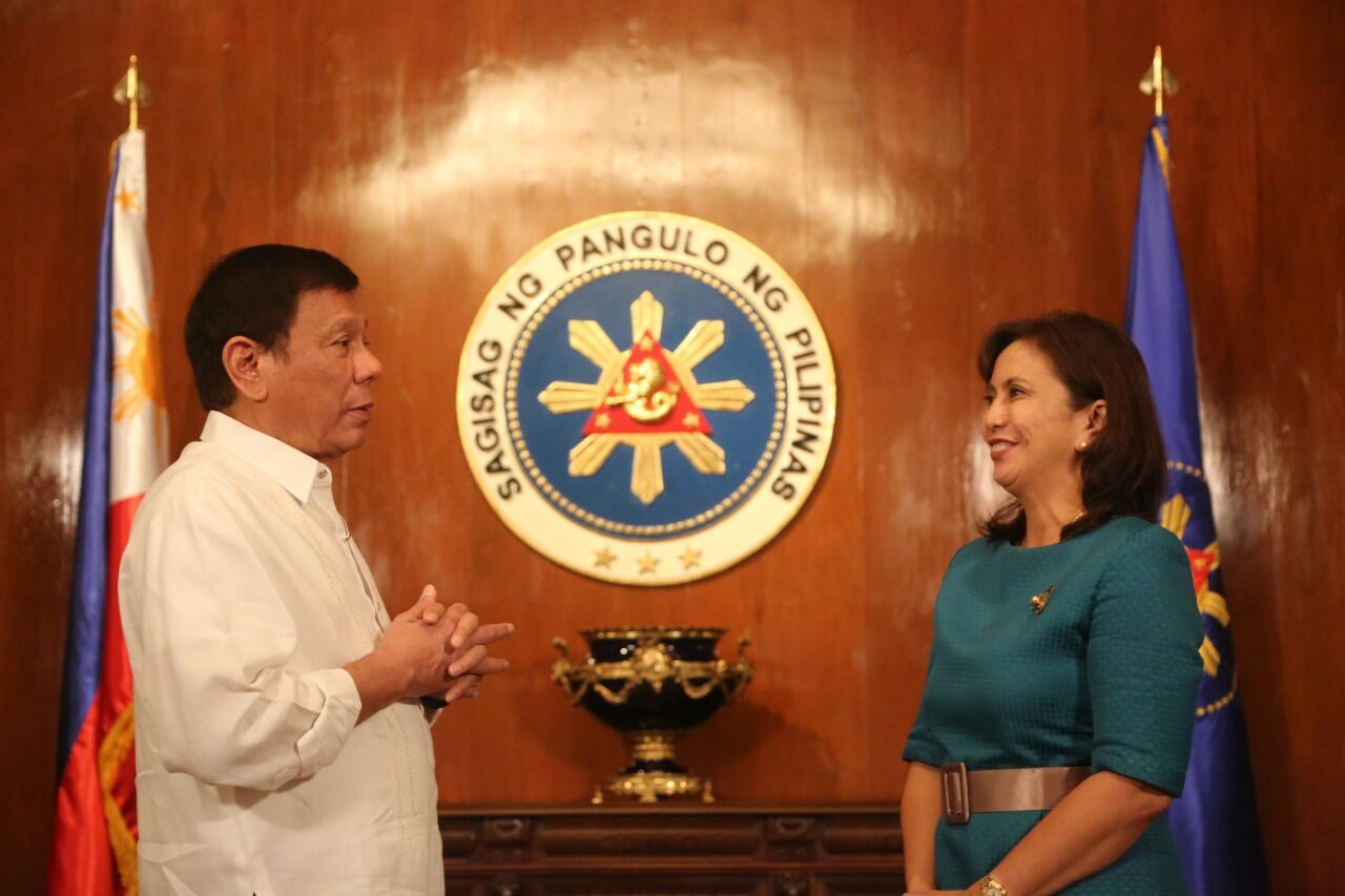 Duterte: Robredo will stay VP until end of her term