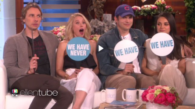 WATCH: Mila Kunis, Kristen Bell play ‘Never Have We Ever’ with husbands