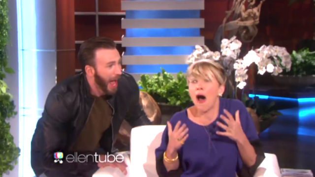 WATCH: Chris Evans scares Scarlett Johansson on ‘Ellen’