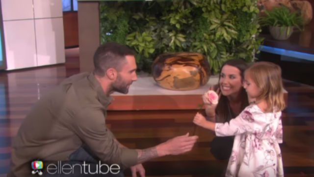 WATCH: Adam Levine meets 3-year-old who cried when she learned he was married