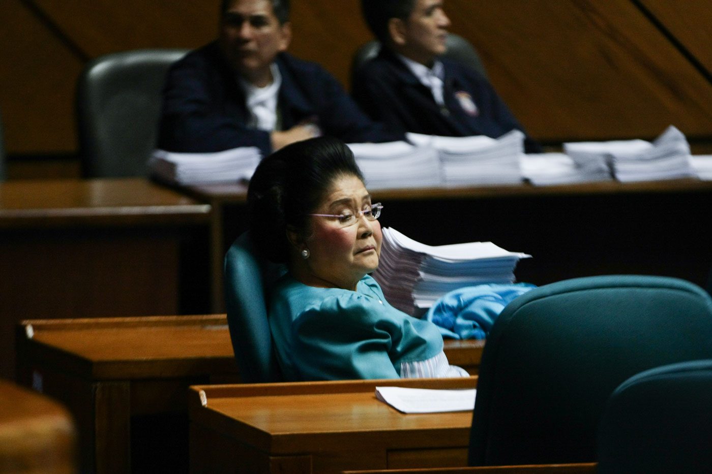ANTI-DEATH PENALTY. Her husband may have supported the death penalty during Martial Law, but Representative Imelda Marcos does not in 2017. Photo by Jasmin Dulay/Rappler 