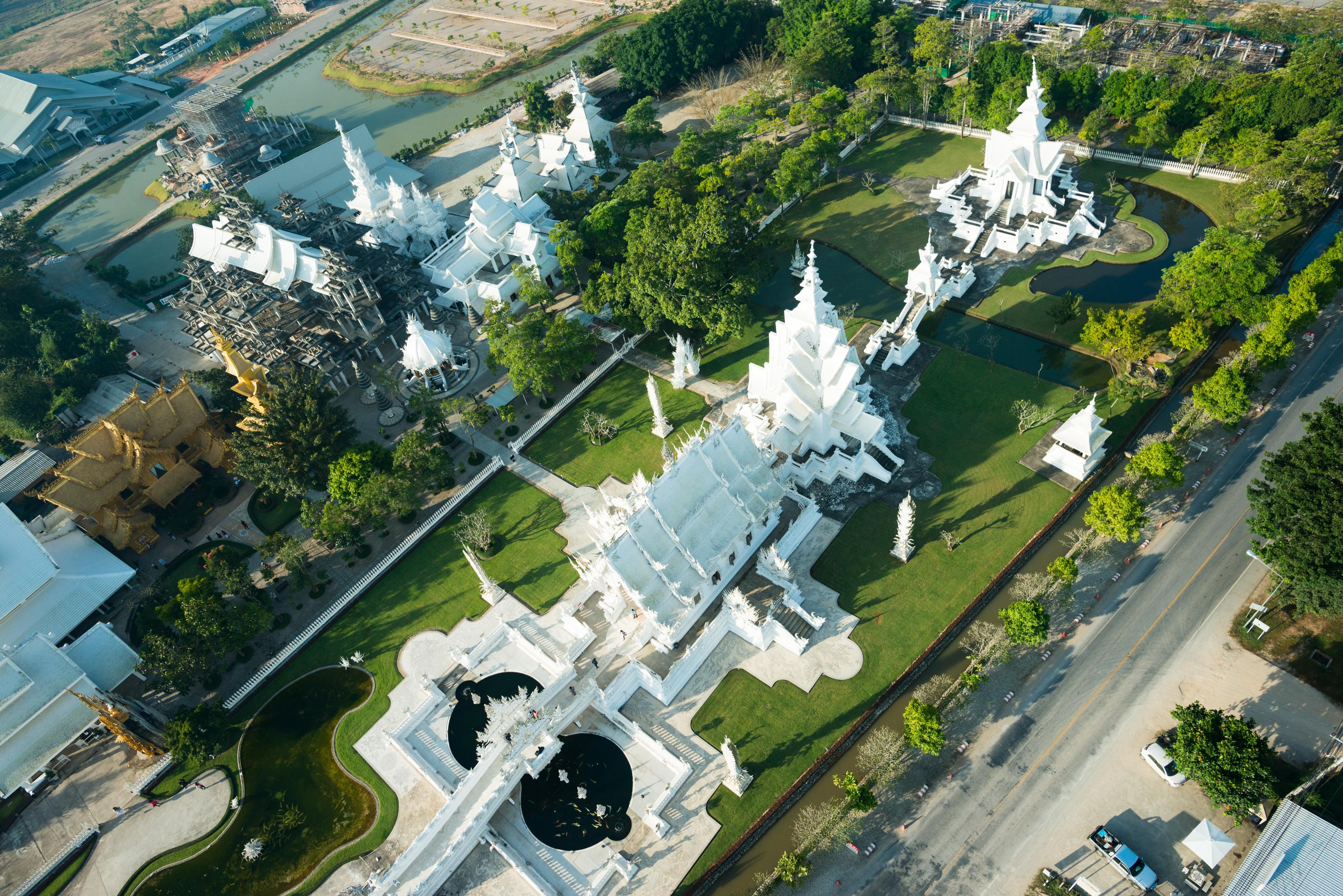 WAT RONG KHUN. The White Temple is a Buddhist temple in the Chiang Rai province. Photo courtesy of the Tourism Authority of Thailand 