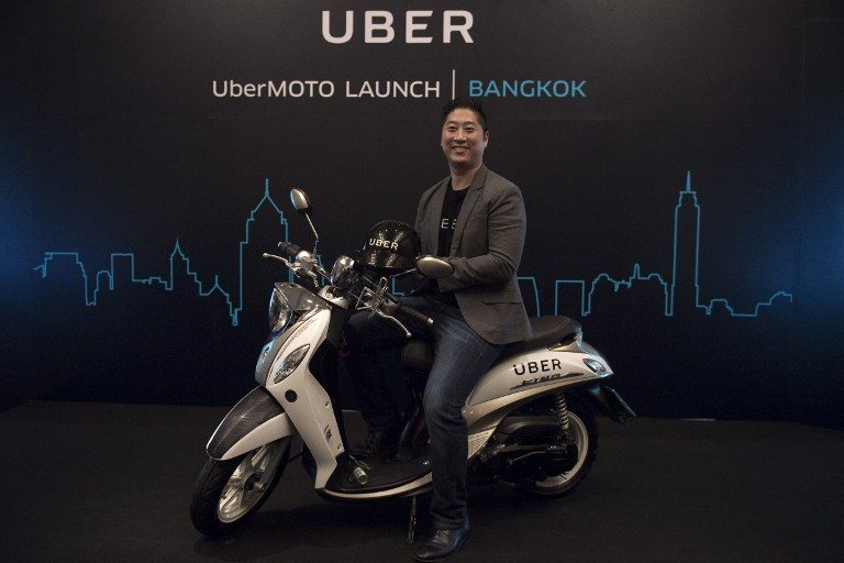 Uber launches motorbike service in Bangkok