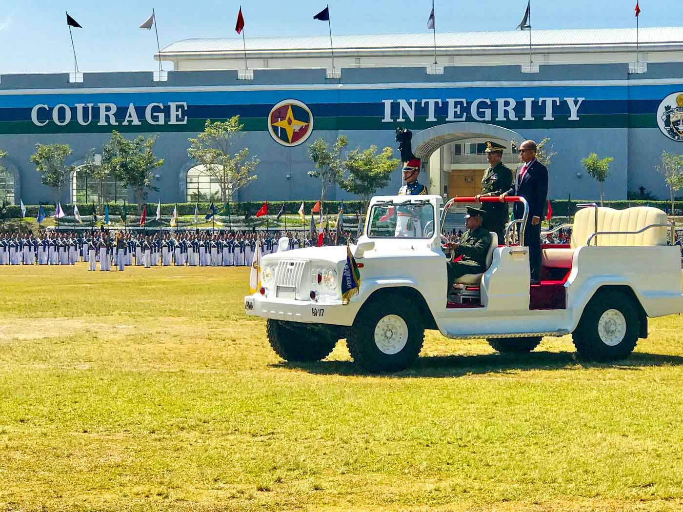 VALUES. Defense Secretary Delfin Lorenzana at the parade grounds of the PMA during the March 11 Recognition Day. Photo by Marga Deona/Rappler 