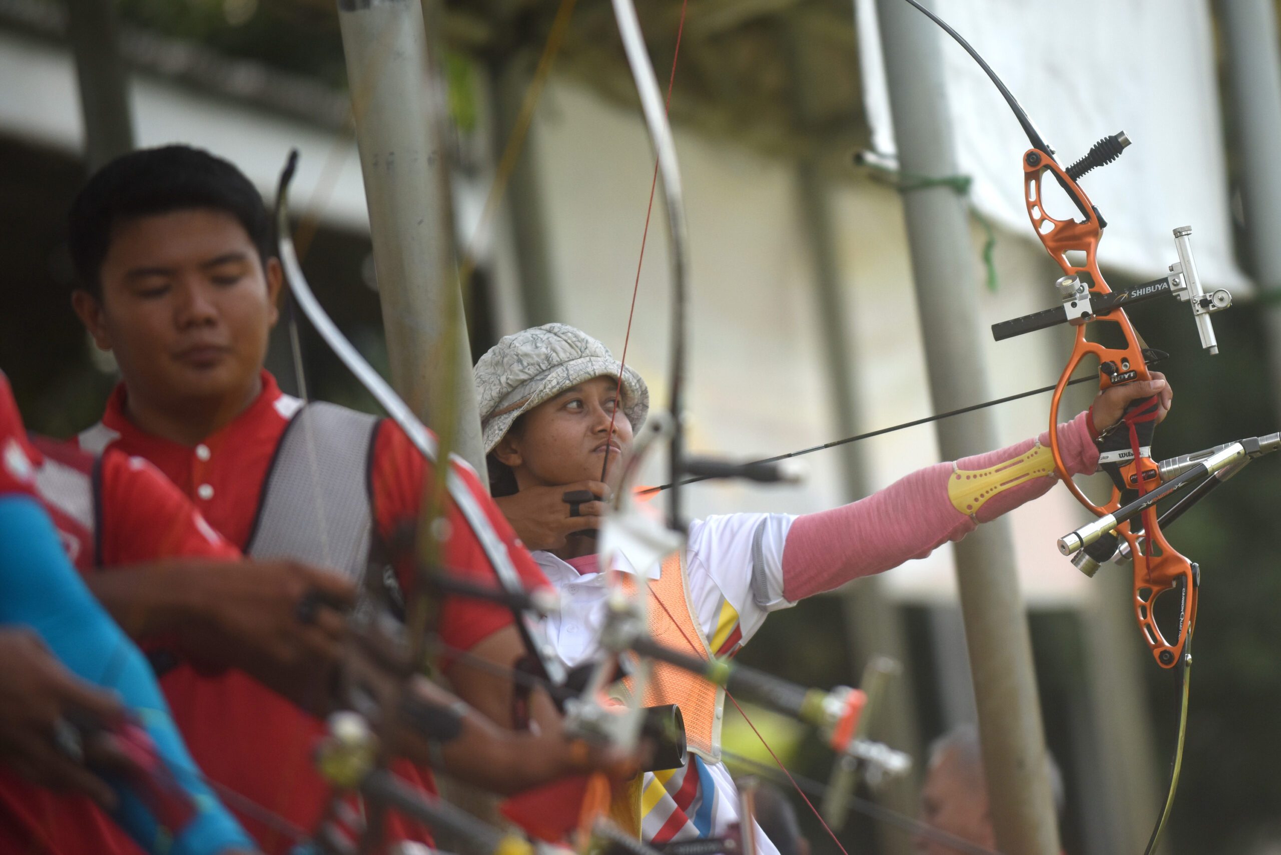 SAKSIKAN: Tim panahan Indonesia siap menuju Olimpiade Rio 2016