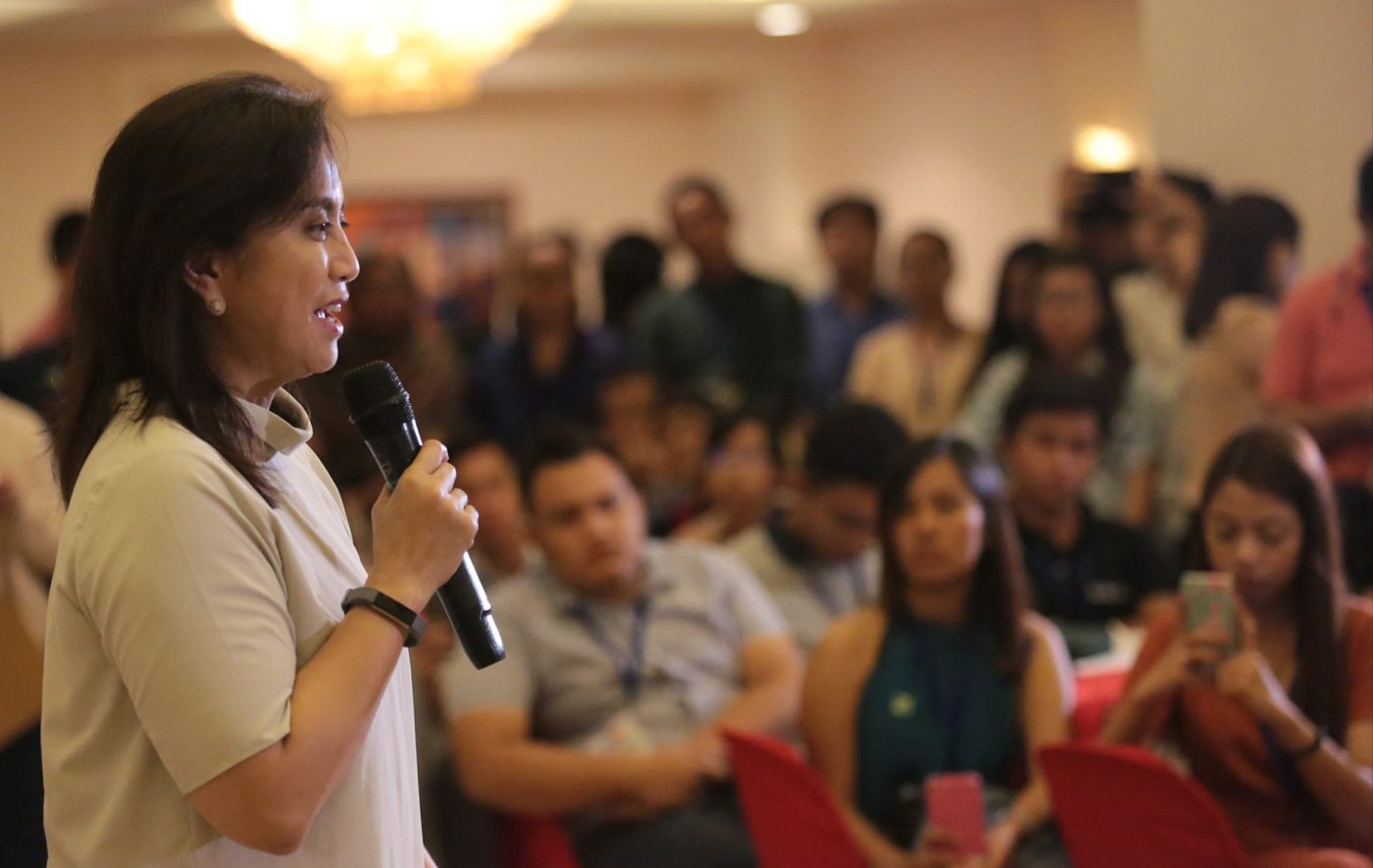 Robredo to youth: Don’t lose hope, good will triumph over evil