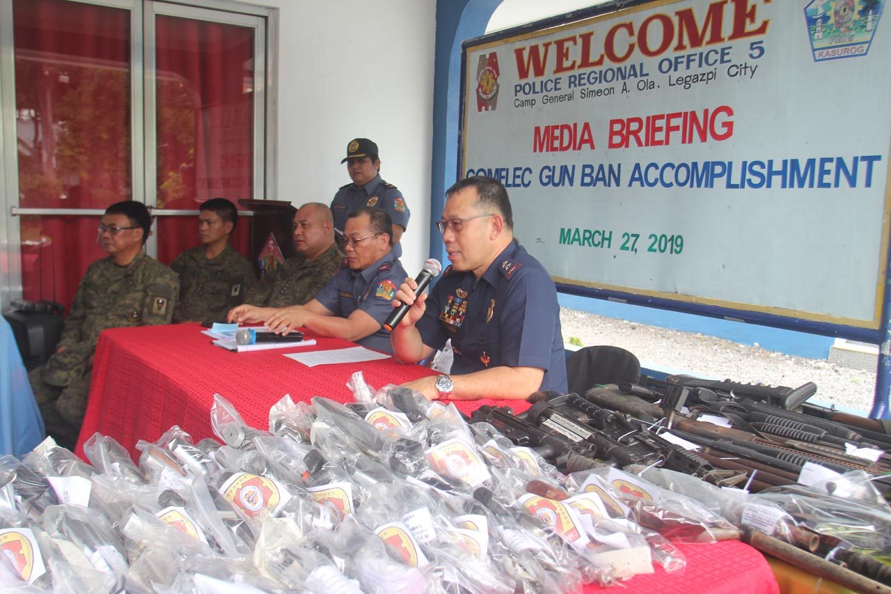 Bicol PNP monitoring armed groups in Camarines Sur, Masbate, Albay