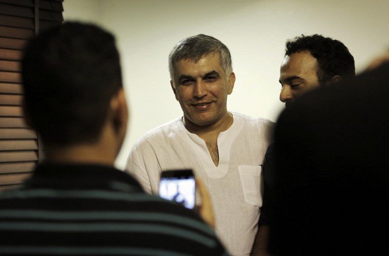 Over 100 rights groups urge Bahrain to free activist Nabeel Rajab