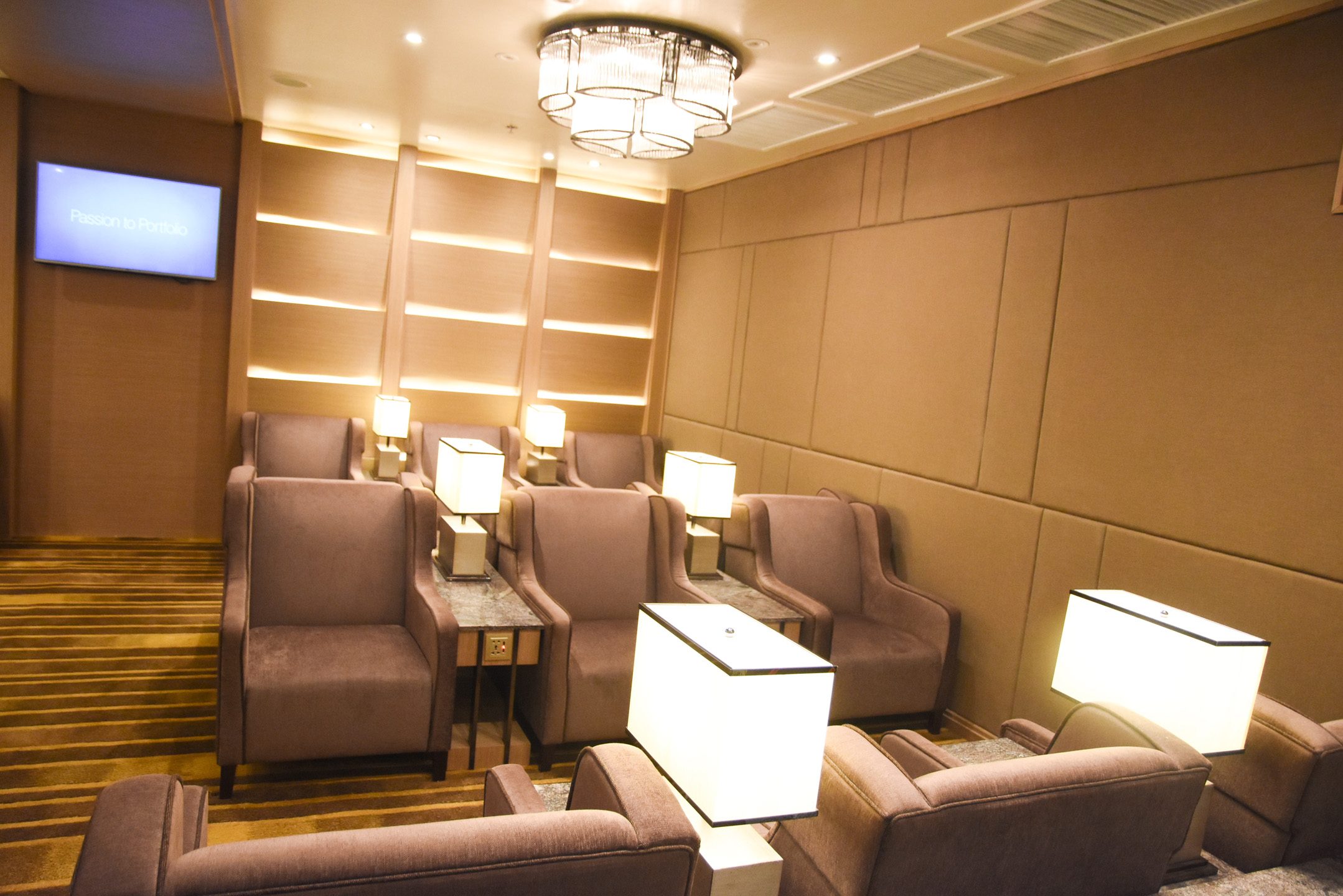 FIRST CLASS. The recently installed new premier lounge at Mactan-Cebu International Airport. 