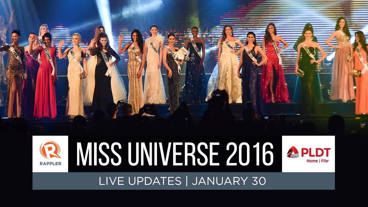 LIVE UPDATES: Miss Universe 2016 coronation