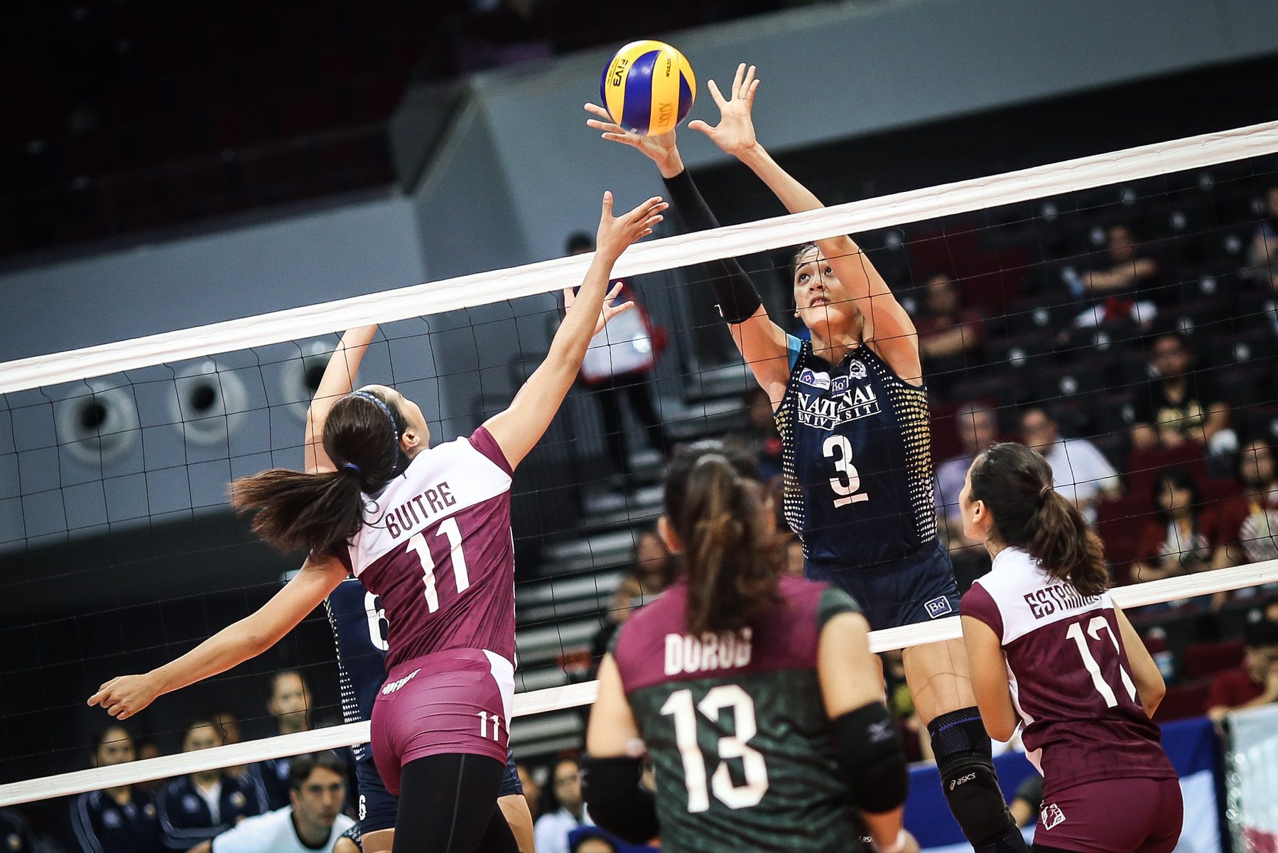 NU Lady Bulldogs hold off Lady Maroons in 5-set thriller