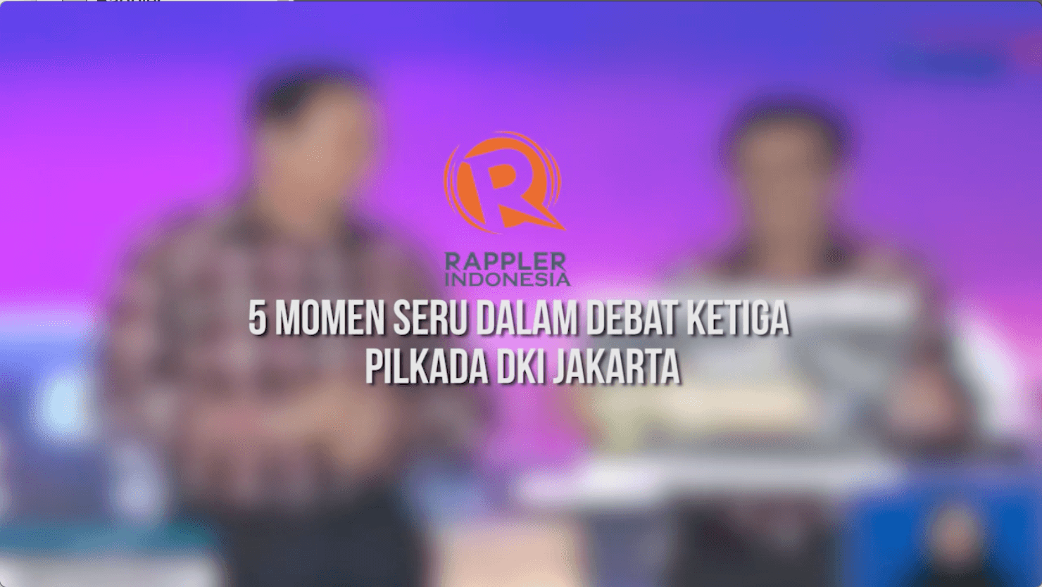 SAKSIKAN: 5 momen seru dari debat ketiga kandidat Pilgub DKI Jakarta