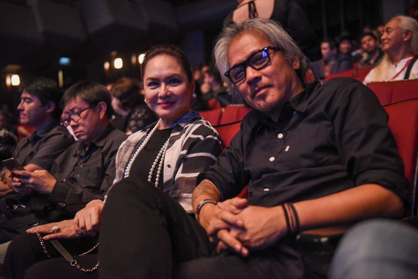 Director Lav Diaz and former ABS-CBN president Charo Santos-Concio. Photo by Alecs Ongcal/Rappler 