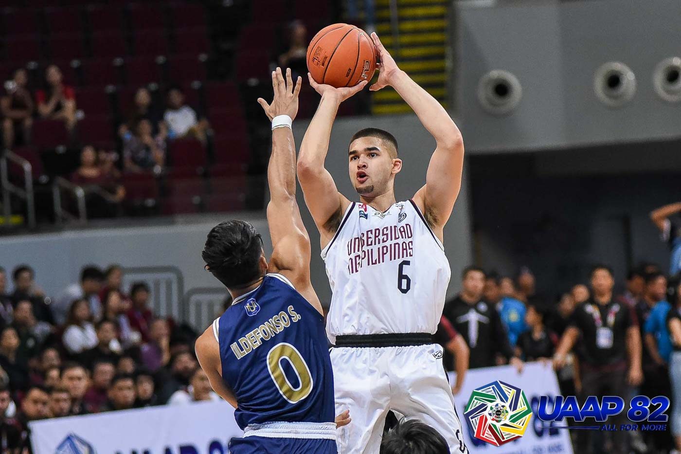 COMPOSURE. 'Just like what coach said, we just need to learn how to close games,' says UP's Kobe Paras. Photo release 