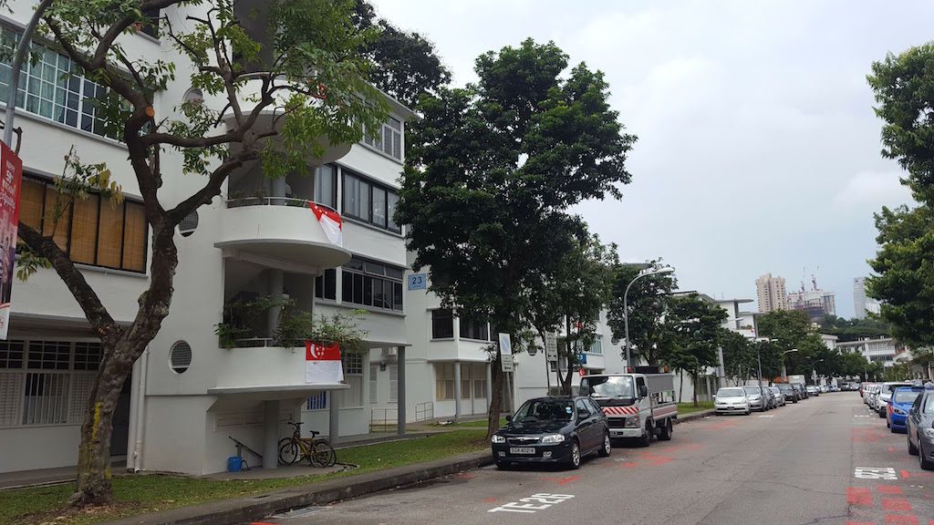 HERITAGE TRAIL. Lim Liak street in Tiong Bahru is lined with houses done in post-war architecture. 