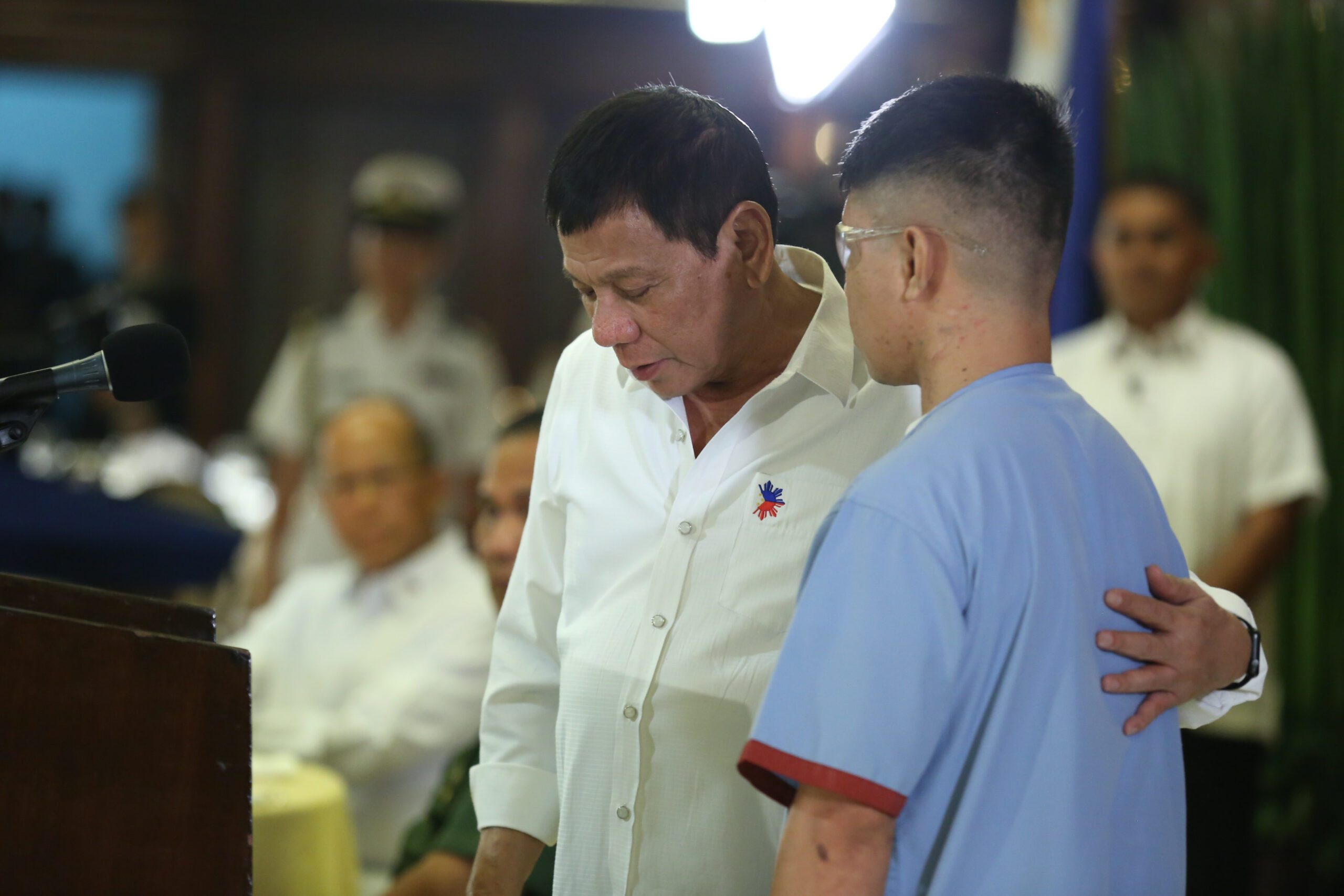 IN PHOTOS: Duterte dines with soldiers wounded in action
