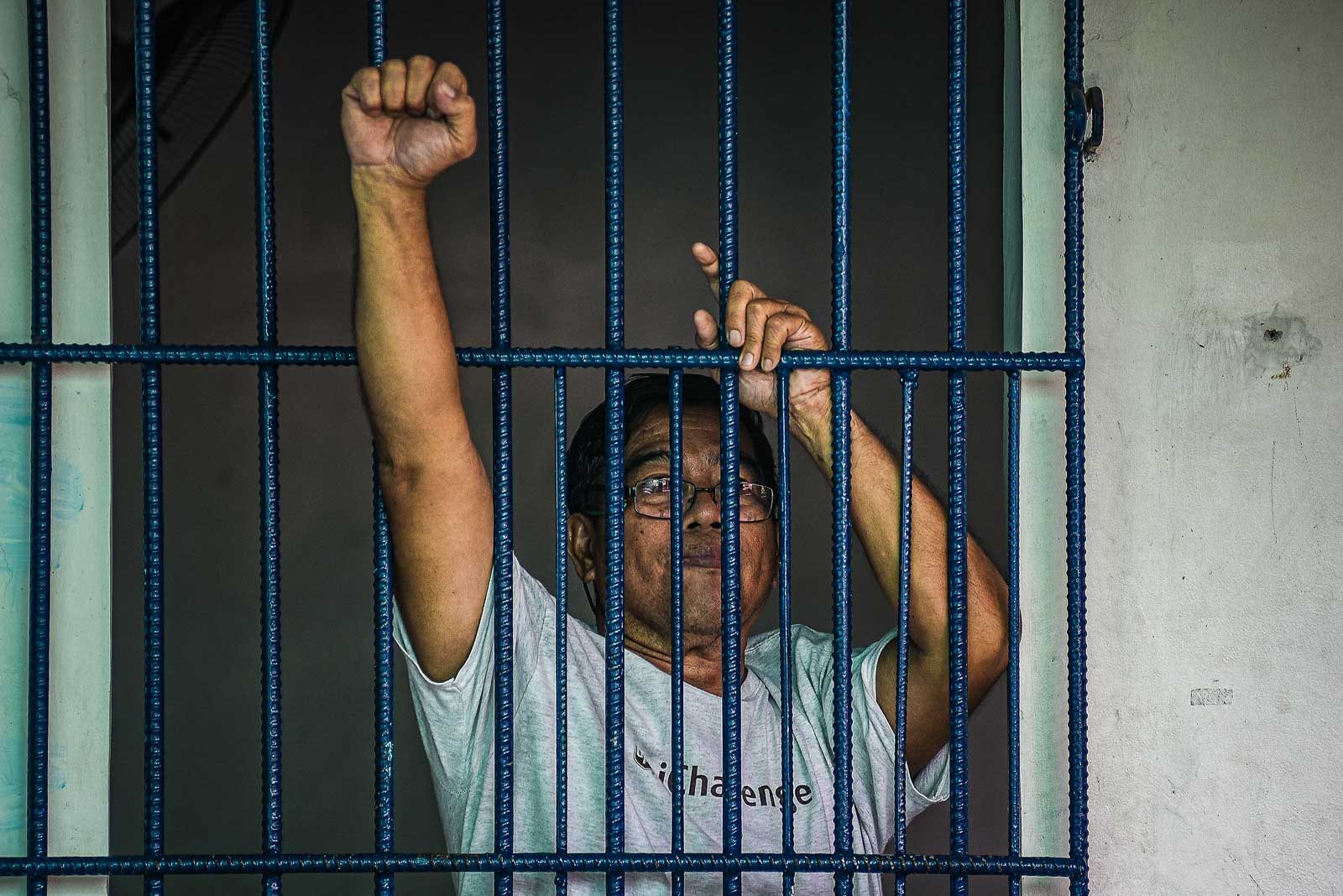 Alexander Birondo inside his cell at Camp Karingal in Quezon City on July 24, 2019. Photo by Maria Tan/Rappler 