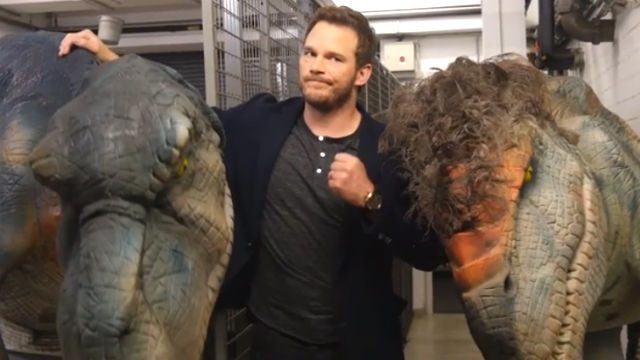 WATCH: Chris Pratt surprised by dinosaurs in ‘Jurassic World’ prank