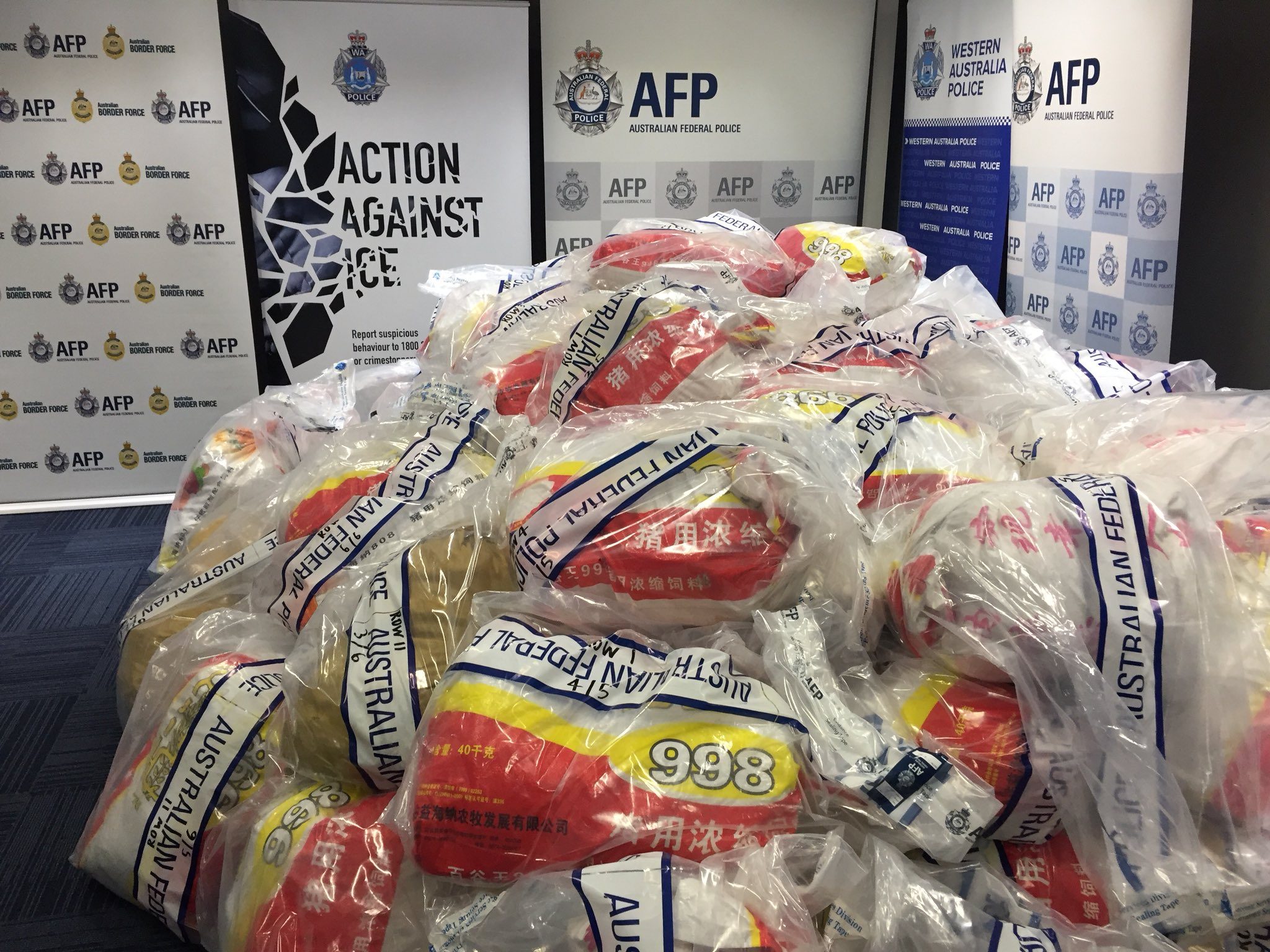 Australia seizes 1.2 tons of meth in its largest ever bust