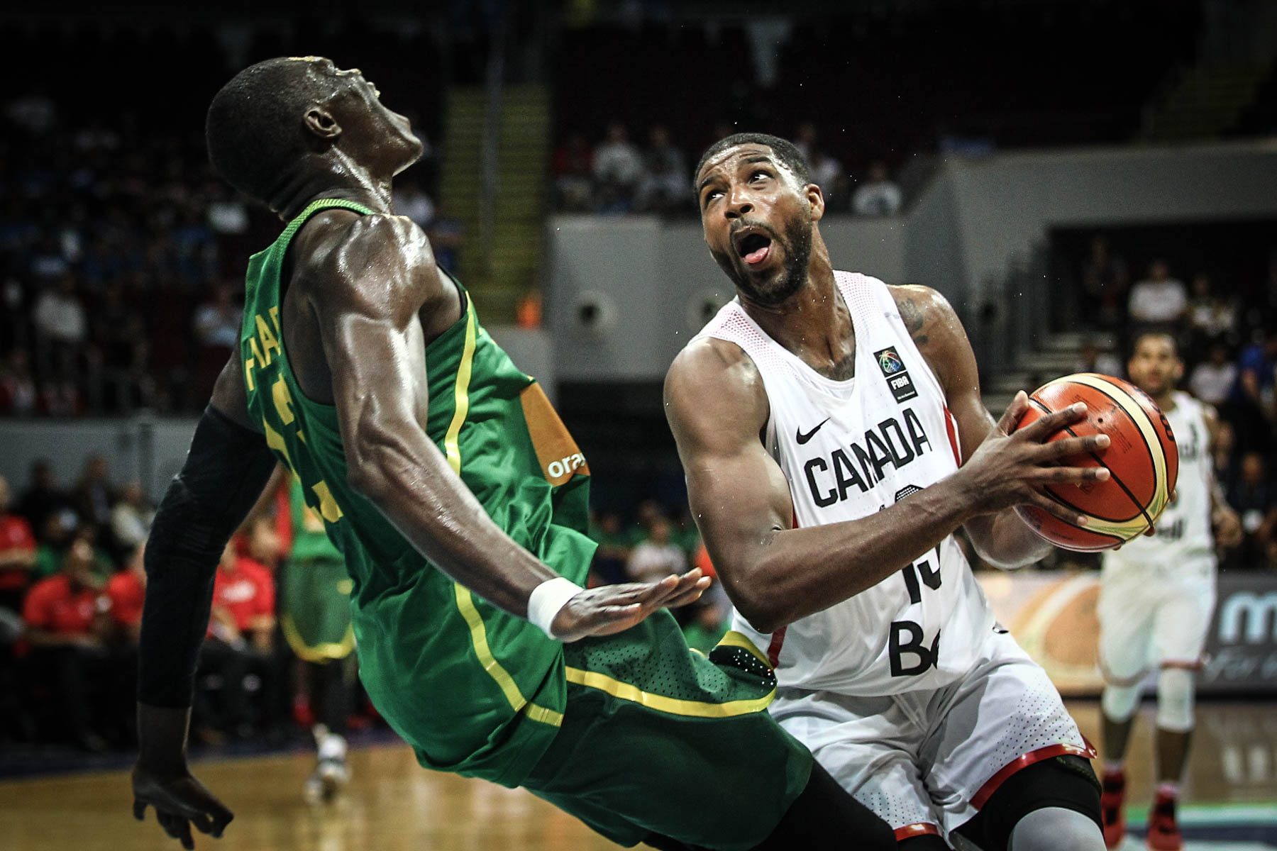 NBA CHAMP. Tristan Thompson (in white) will be a big issue for France on the glass. File photo by Josh Albelda/Rappler 