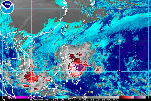 Tropical Depression Usman set to bring heavy rain