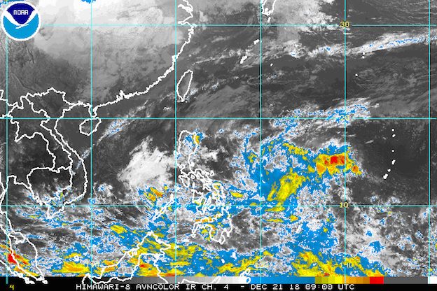 Low pressure area to affect parts of PH on December 22