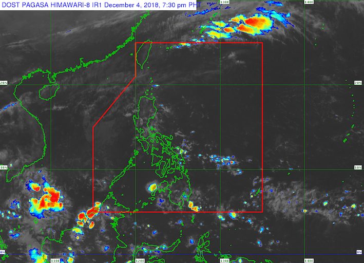 Easterlies to trigger rain in parts of PH on December 5