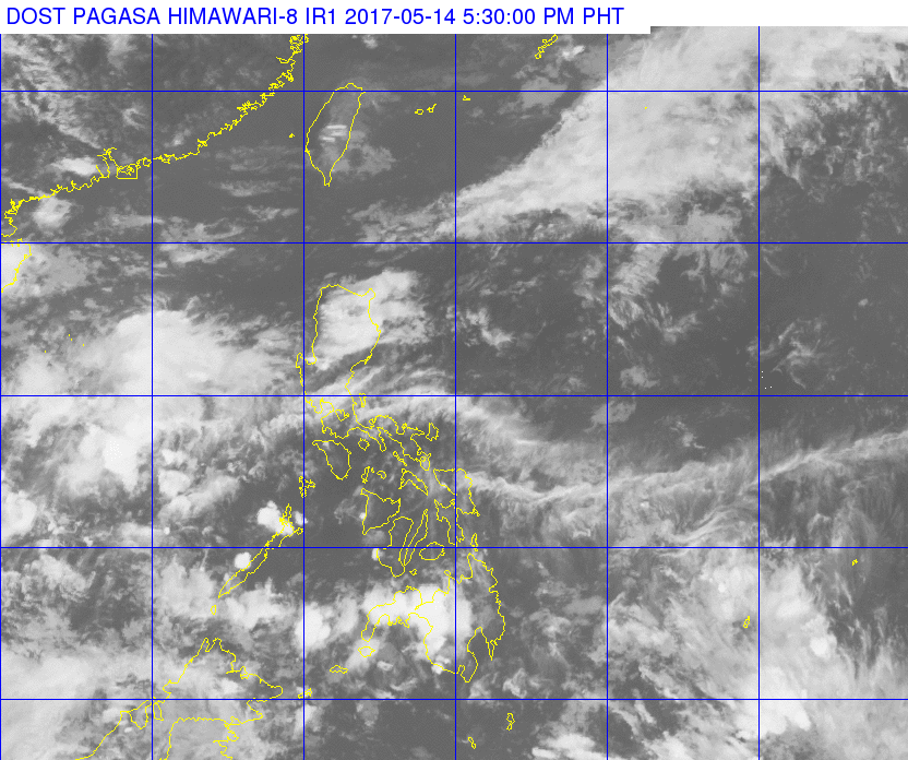Light-moderate rain in Mindanao, Eastern Visayas on Monday