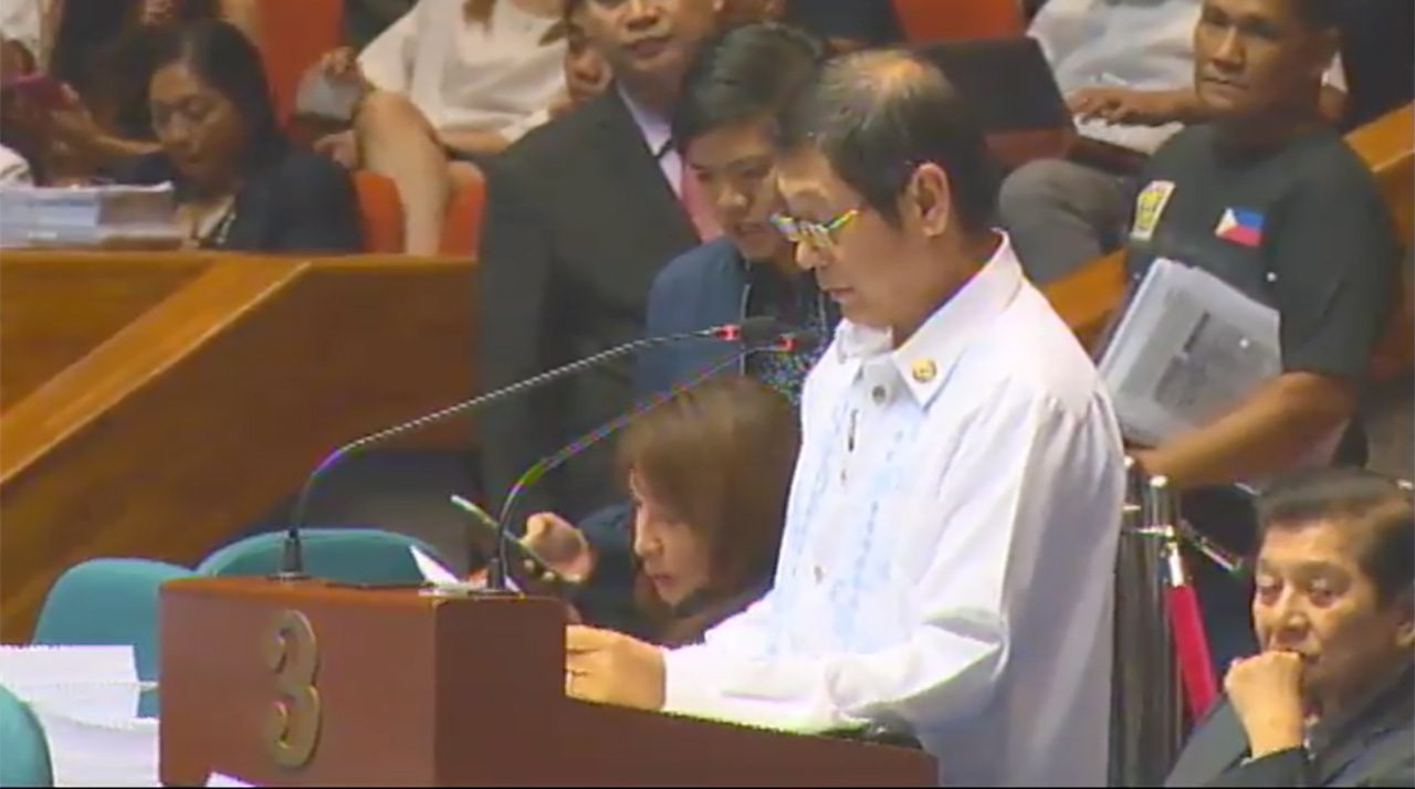 FIFTH SPONSOR. South Cotabato 1st District Representative Pedro Acharon Jr delivers his sponsorship speech. Screenshot from the House of Representatives  
