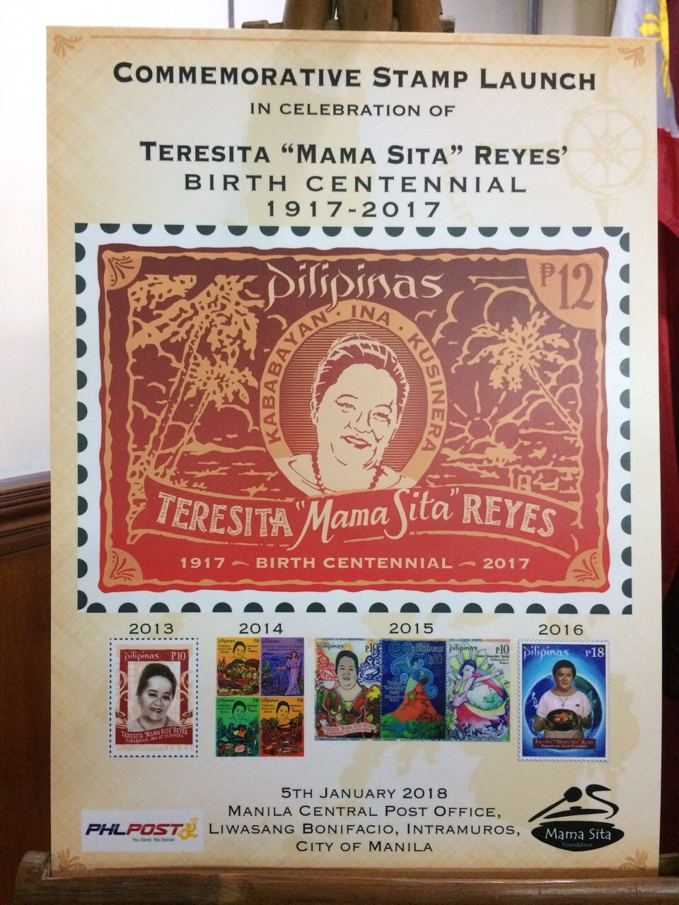 CELEBRATION. The Philpost has released limited collections of Mama Sita stamps since 2013 