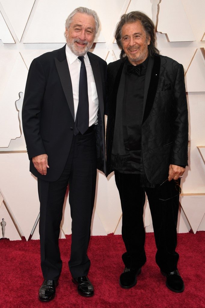 US actors Robert De Niro (L) and Al Pacino arrive for the 92nd Oscars at the Dolby Theatre in Hollywood, California on February 9, 2020. Photo by Robyn Beck / AFP 