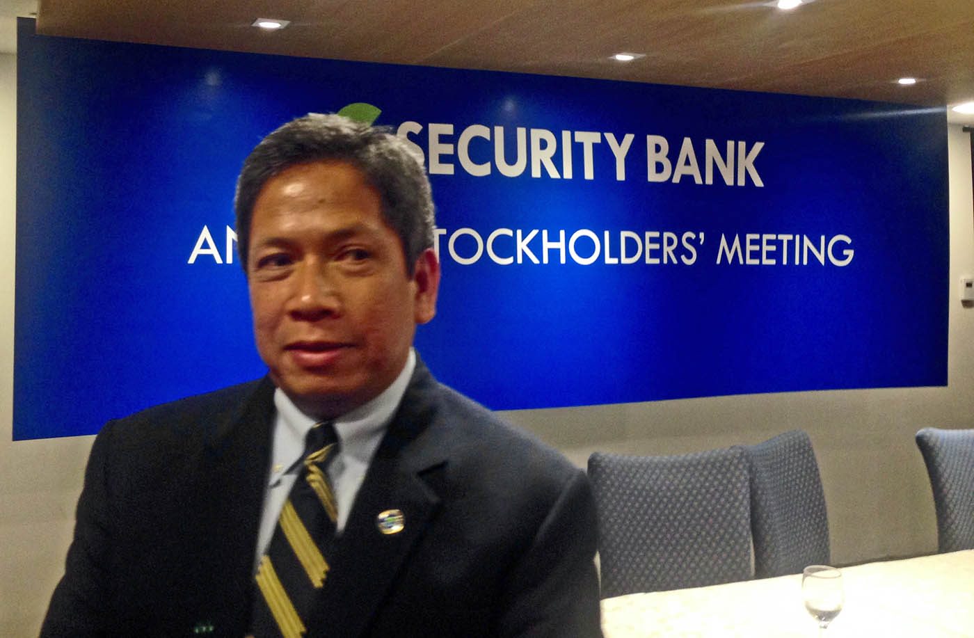 DEMAND. Security Bank president and CEO Alfonso Salcedo Jr says the middle market is more concerned about demand than the elections.  