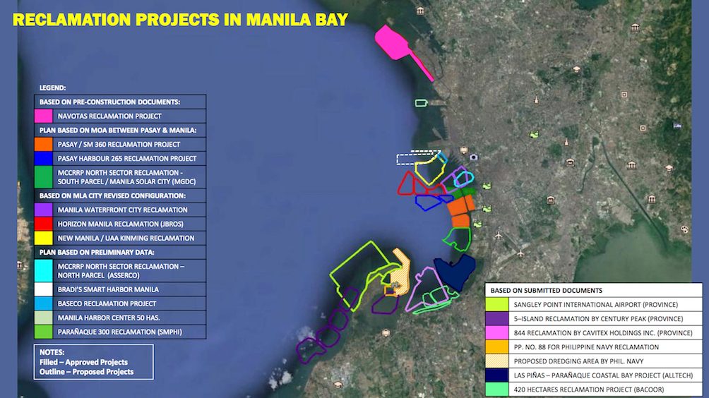 Map from the Philippine Reclamation Authority 