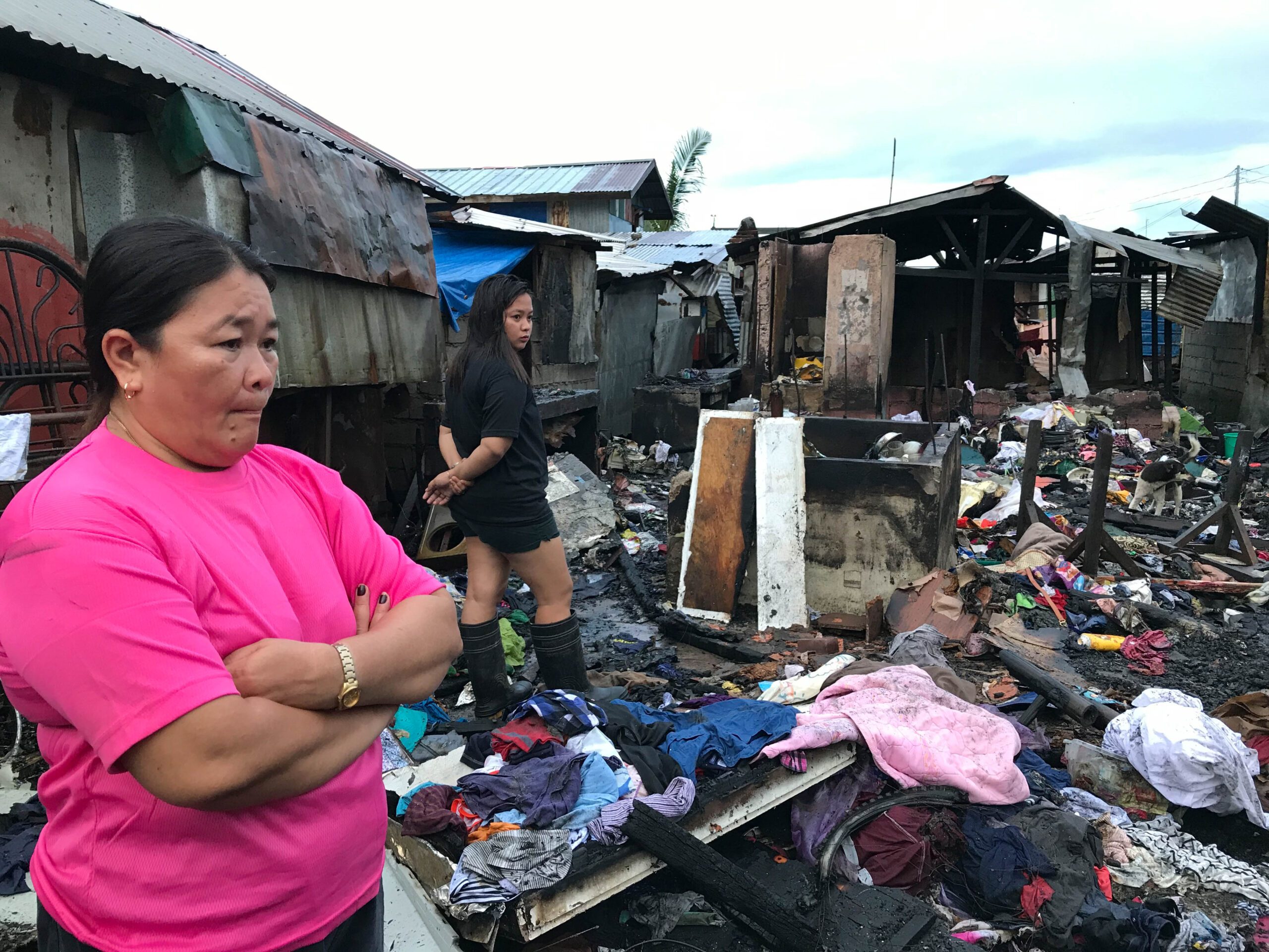Families in Tacloban affected by fire during Typhoon Ursula appeal for help
