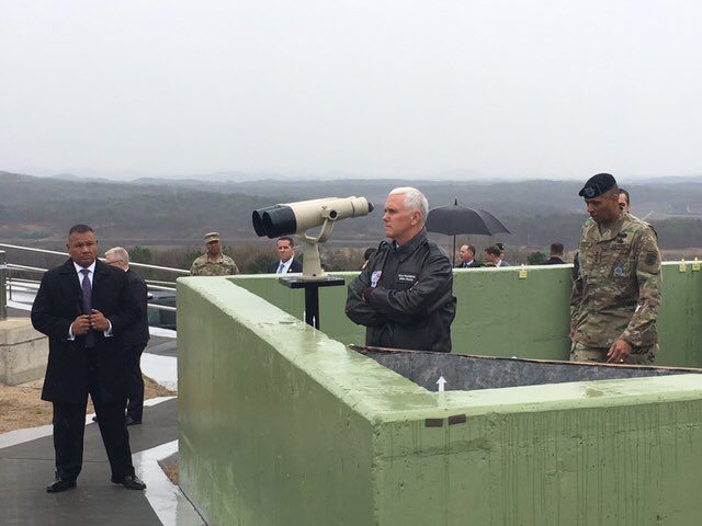 Pence warns North Korea ‘all options are on the table’ in DMZ visit