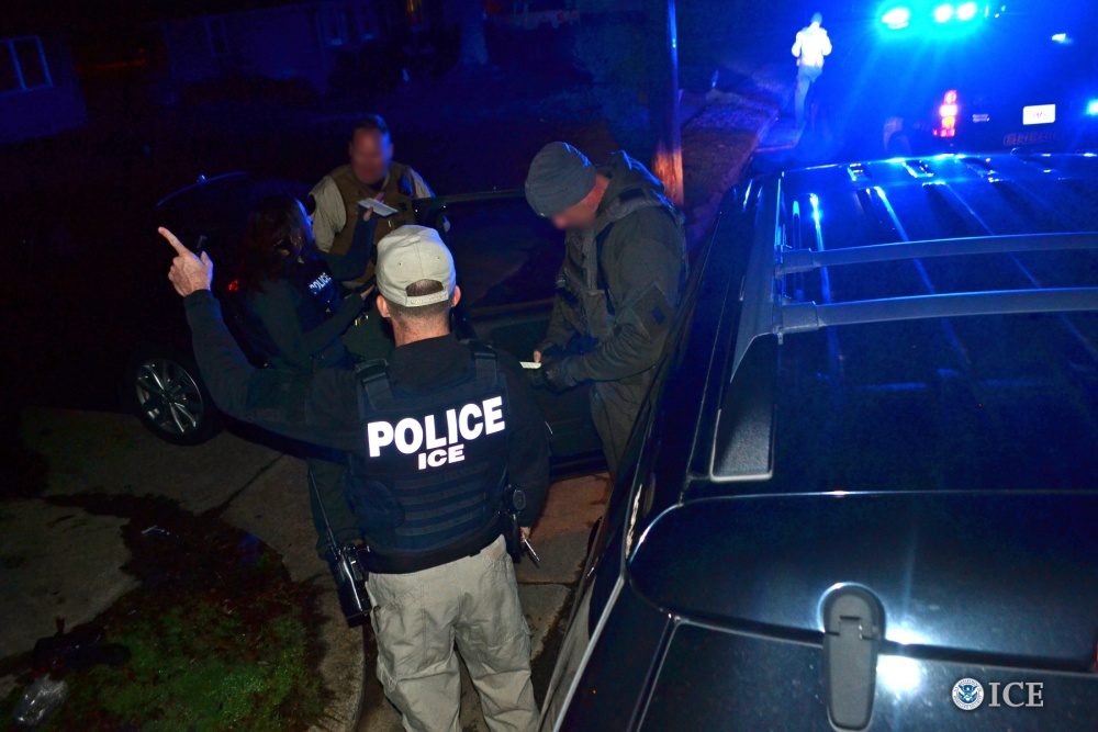 ICE agents during an operation. File image courtesy US Immigration and Customs Enforcement  