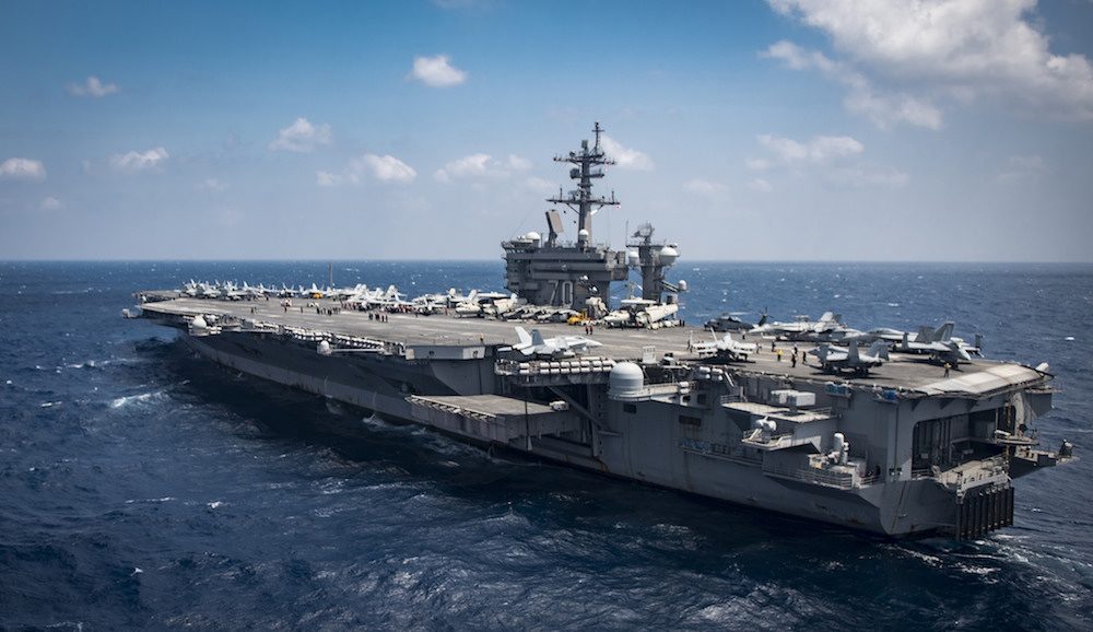 U.S. Navy strike group heads toward Korean Peninsula