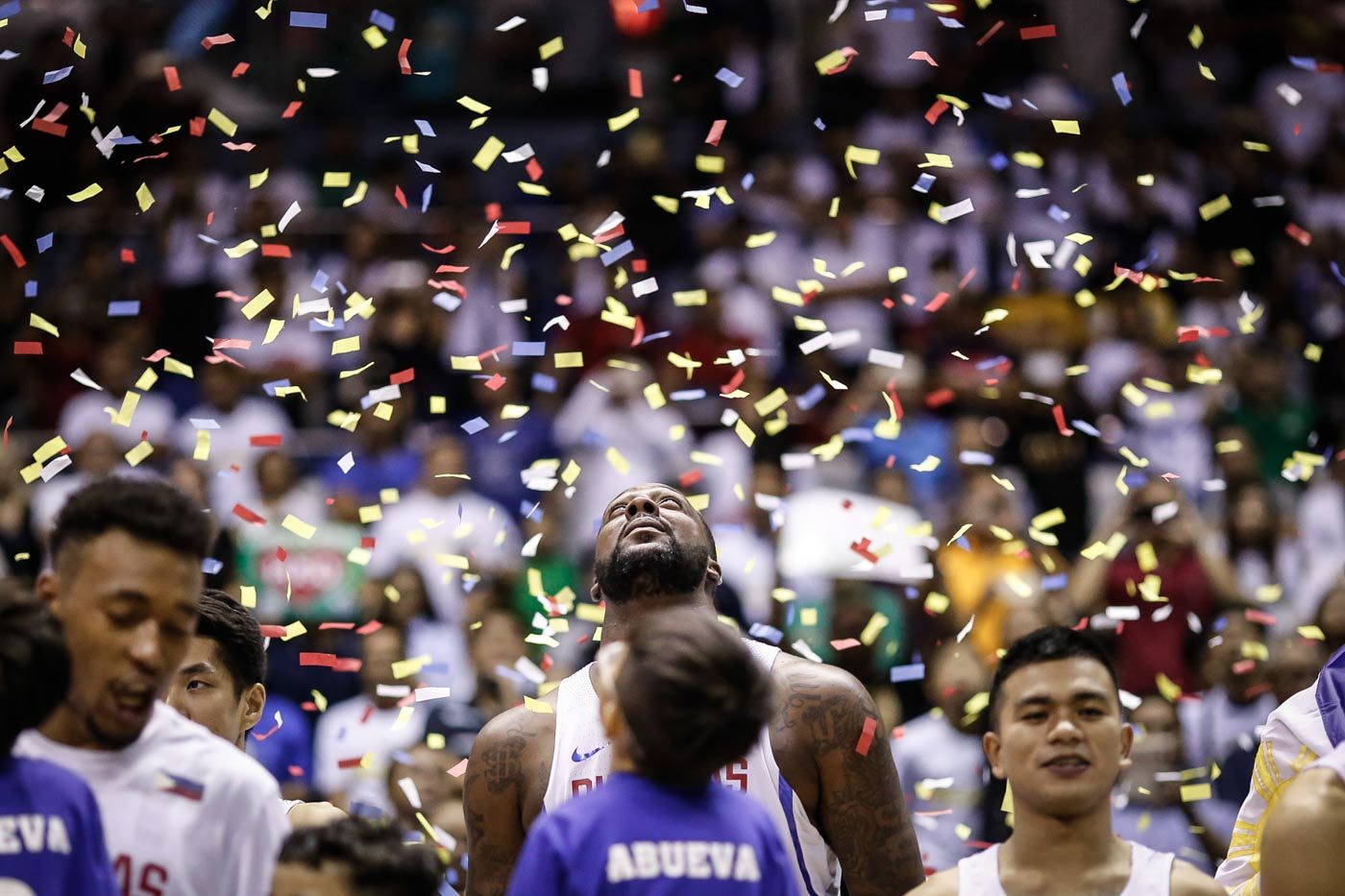 CHAMPS. Gilas Pilipinas lords over Southeast Asian basketball once more after blowing by Indonesia, 97-64, to win gold in the 2017 SEABA Championship on May 18, 2017 at the Smart Araneta Coliseum. Photo by Josh Albelda/Rappler  