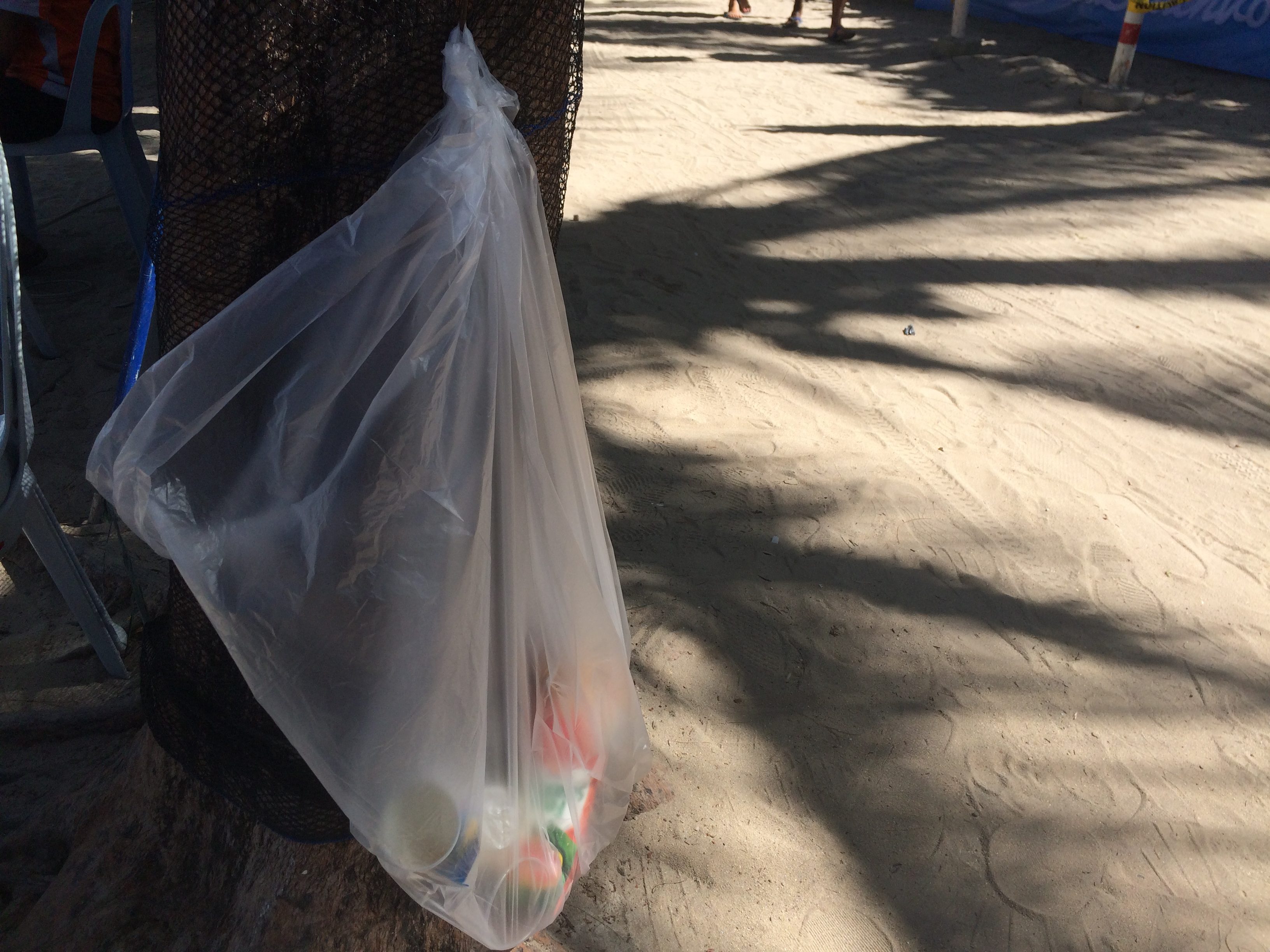 DISPOSE OF YOUR TRASH PROPERLY. Got trash? Watch out for trash bags and bins around the resort.   