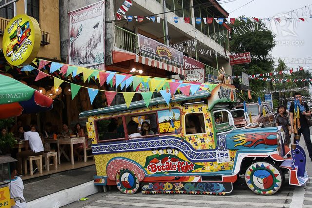 GERRY'S JEEPNEY. One of many interesting displays you'll meet walking the streets. All photos by Manman Dejeto/Rappler 