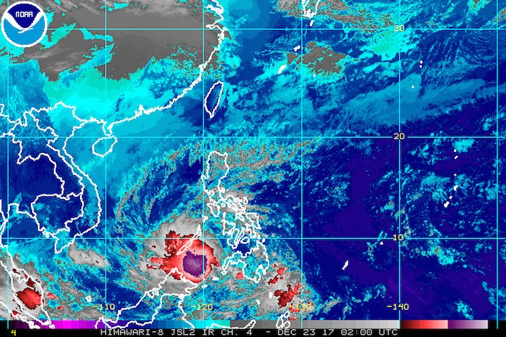 Tropical Storm Vinta maintains strength en route to Palawan