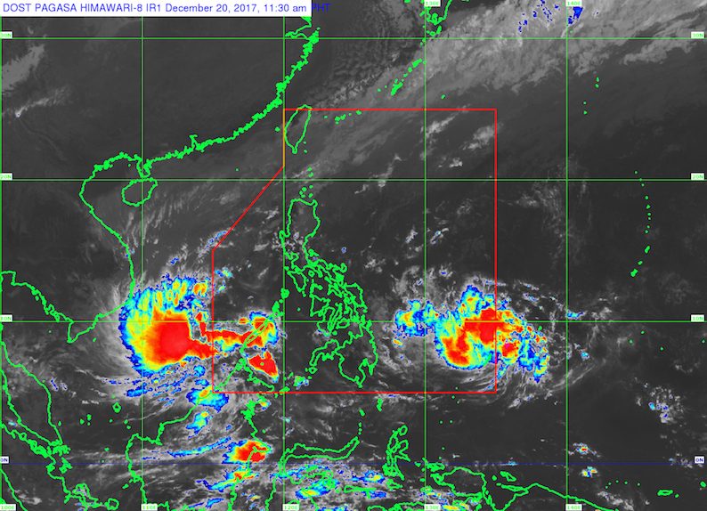 Rain seen in Caraga, Davao as low pressure area enters PAR