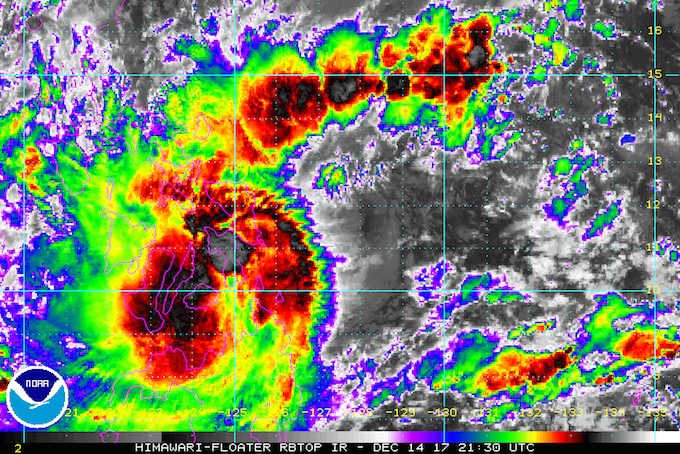 Tropical Storm Urduja slightly intensifies off Samar