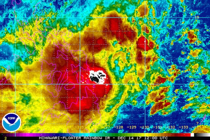 Tropical Storm Urduja barely moving off Eastern Visayas