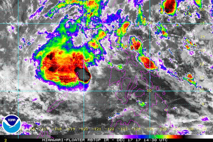 Tropical Depression Urduja heads for Cuyo Island in Palawan