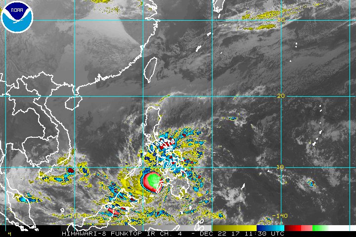 Tropical Depression Vinta off to Sulu Sea after hitting Mindanao