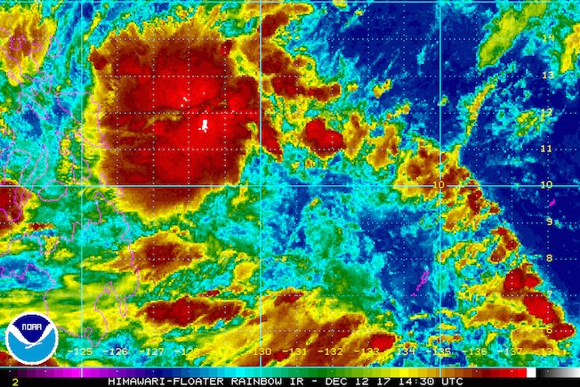 Tropical Depression Urduja maintains strength over Philippine Sea