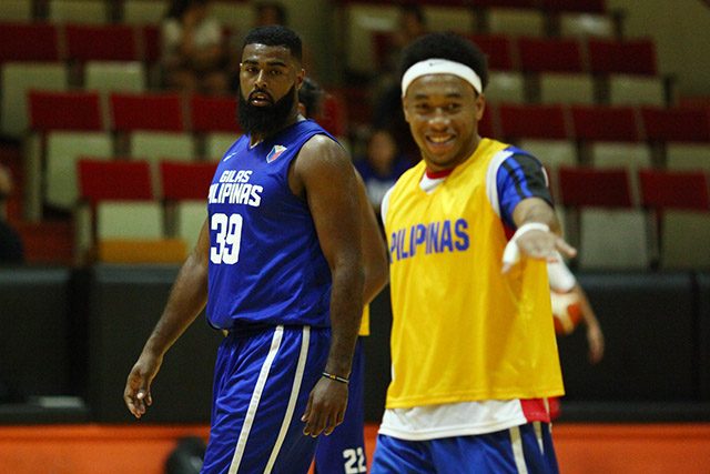 Moala Tautuaa has some catching up to do as Gilas has already been practice for 3 weeks. Photo by Josh Albelda/Rappler 