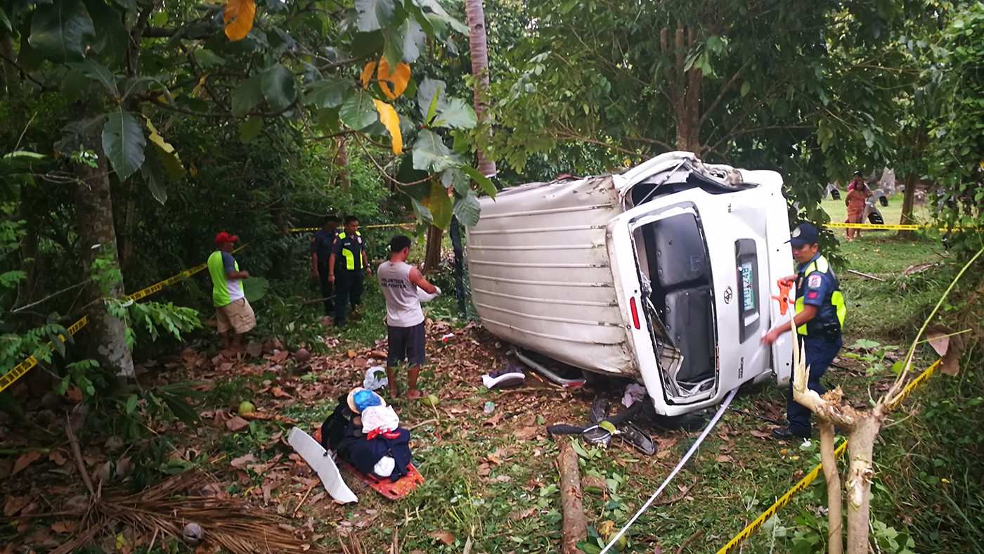 3 call center employees killed in van crash in Camiguin