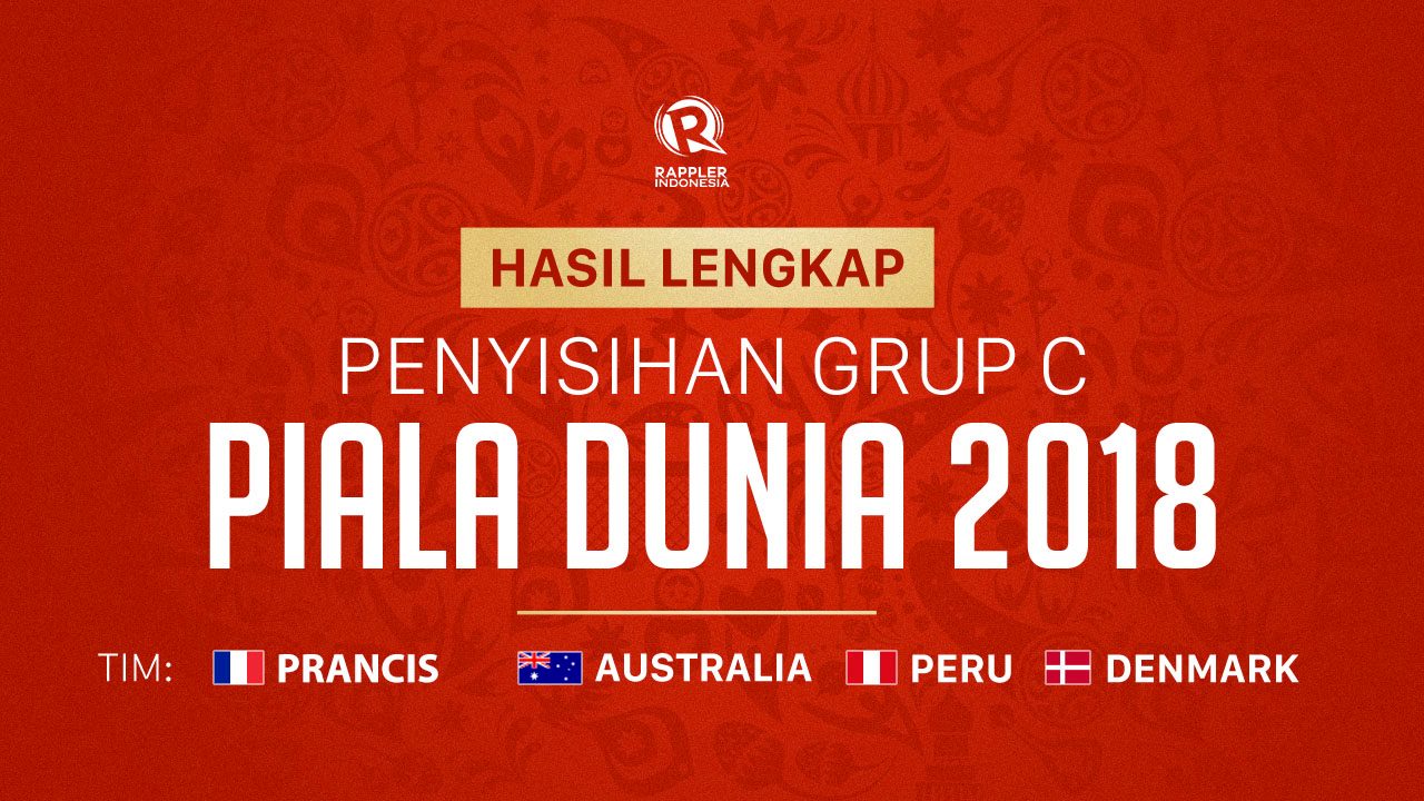 Piala Dunia 2018: Hasil lengkap penyisihan grup C